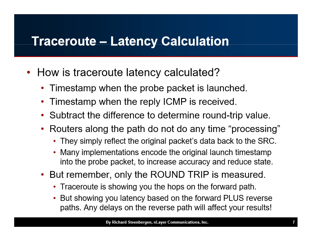 Traceroute LatencyCaIcuIatio How is traceroute lat…