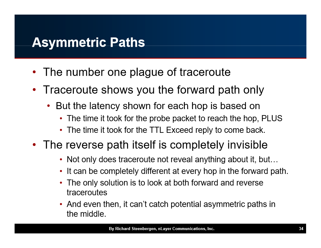 Asymmetricaths The number one plague of traceroute…